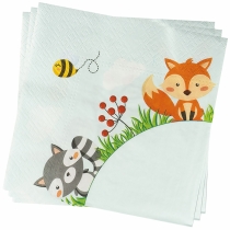 Napkins - Woodland Animals 20 pcs